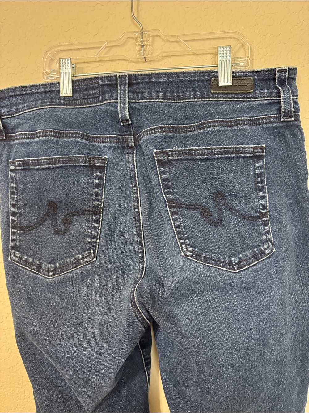 AG Mari High Rise Slim Straight Leg Jeans Dark Wash size 32 - Picture 9 of 13